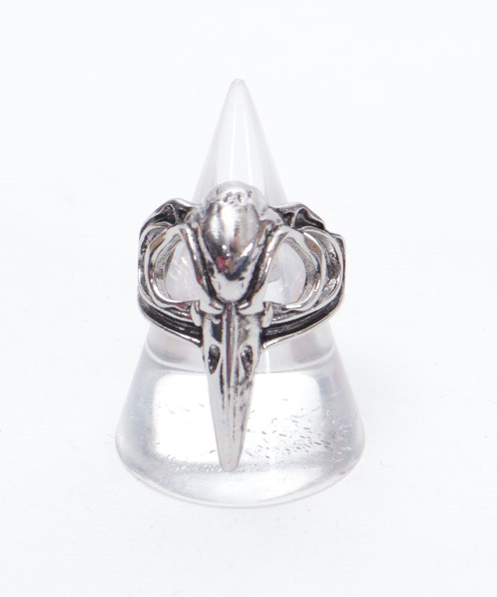 Crow Skull Motif Ring