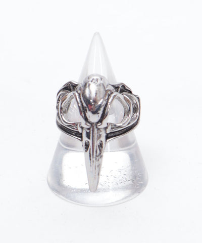 Crow Skull Motif Ring