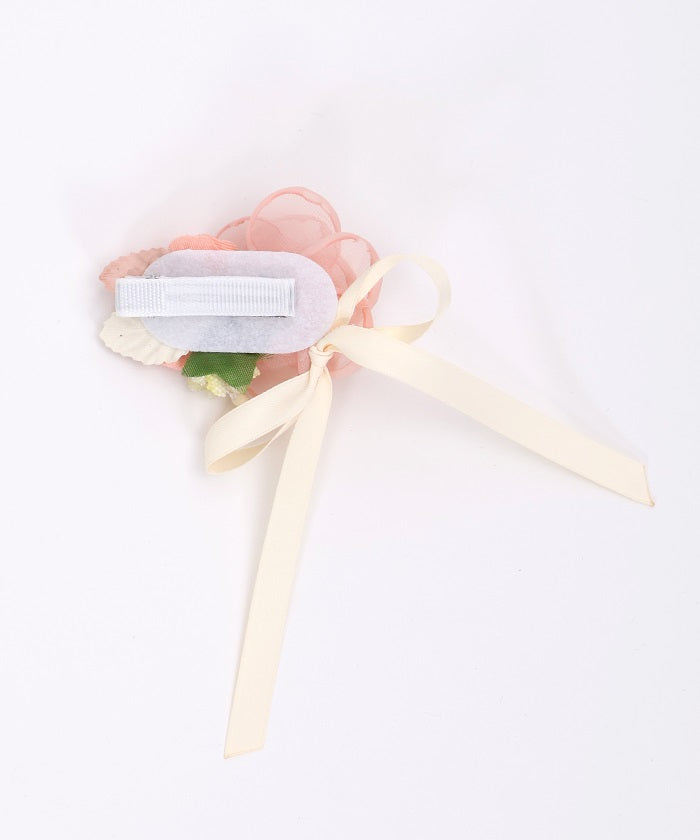 Flower & Ribbon Hair Clip