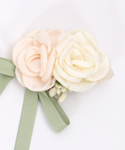 Flower & Ribbon Hair Clip