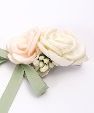 Flower & Ribbon Hair Clip