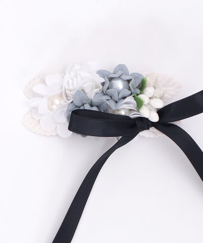 Flower & Ribbon Hair Clip