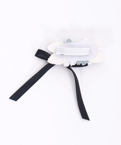 Flower & Ribbon Hair Clip