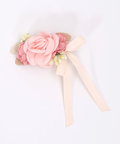 Flower & Ribbon Hair Clip