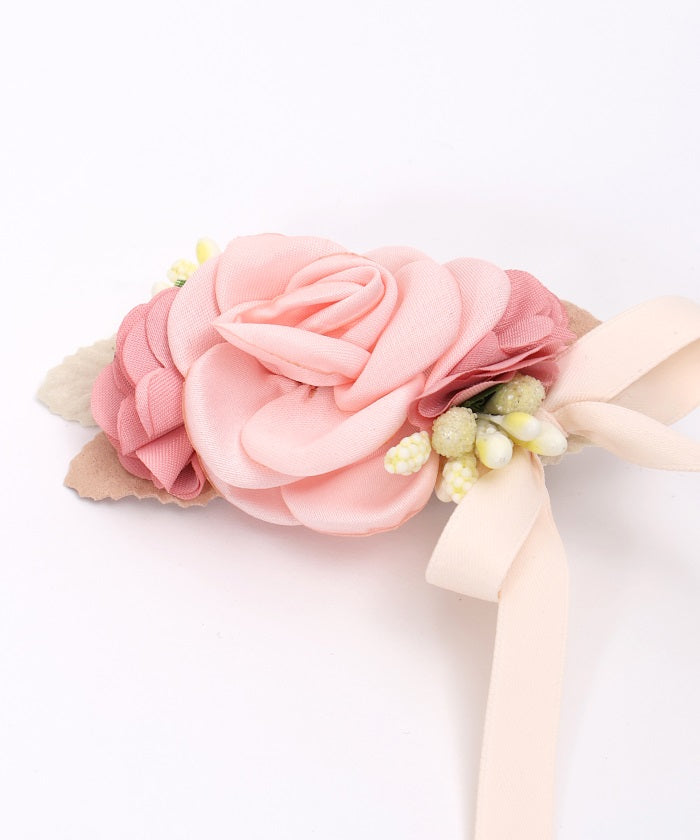 Flower & Ribbon Hair Clip