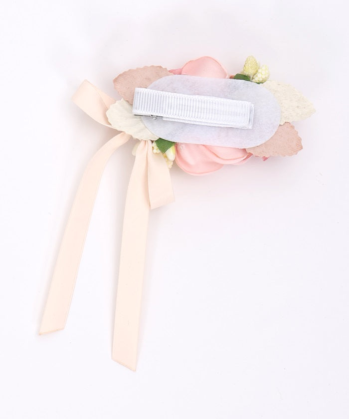 Flower & Ribbon Hair Clip