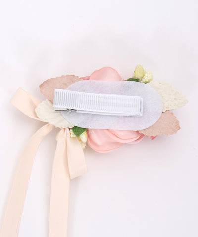 Flower & Ribbon Hair Clip