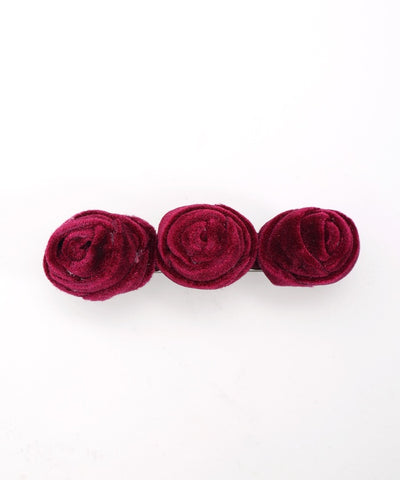 Velour Rose Clip