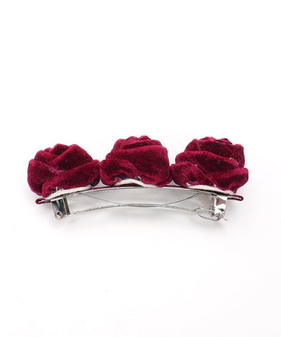 Velour Rose Clip