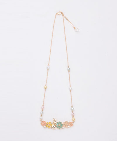 Rabbit & Flower Necklace