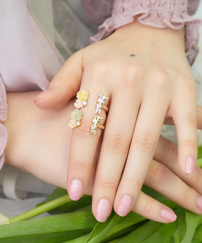 Rabbit & Flower Ring