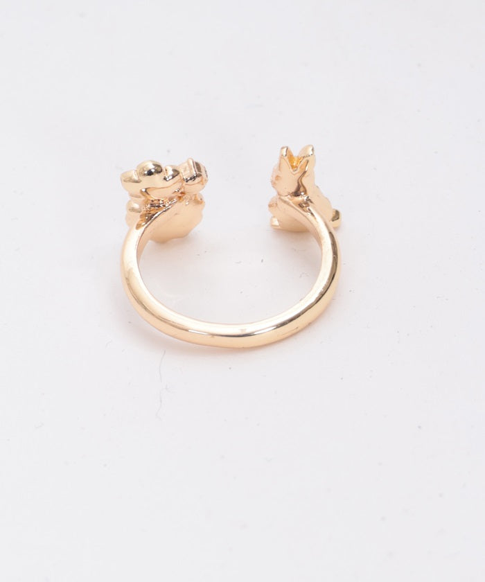 Rabbit & Flower Ring