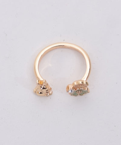 Rabbit & Flower Ring