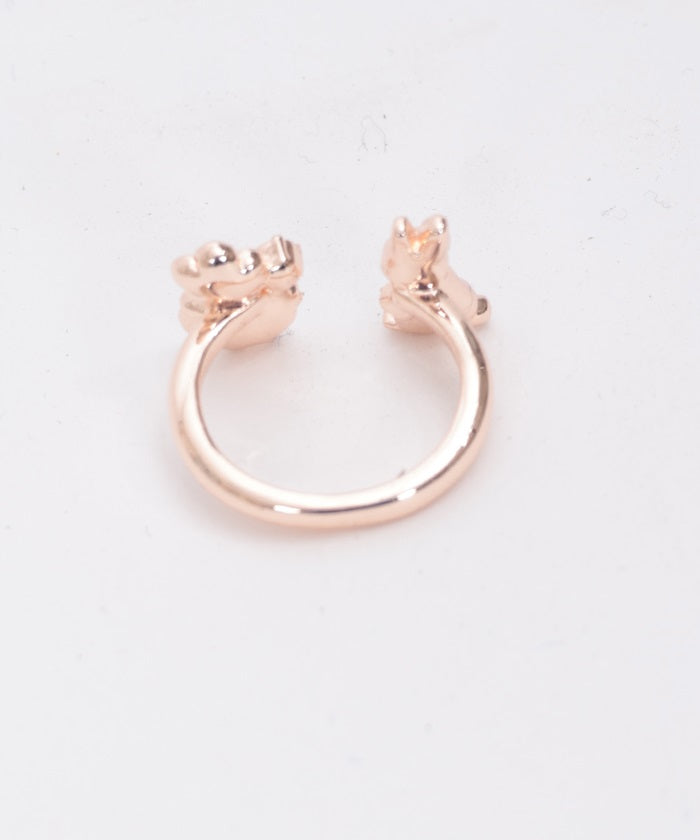 Rabbit & Flower Ring – axes femme from JAPAN