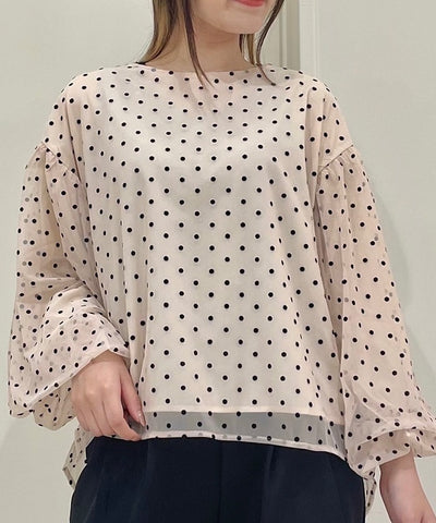 Flocky Dot Pullover