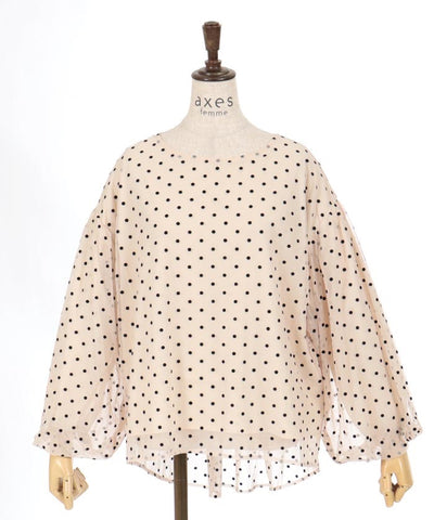 Flocky Dot Pullover