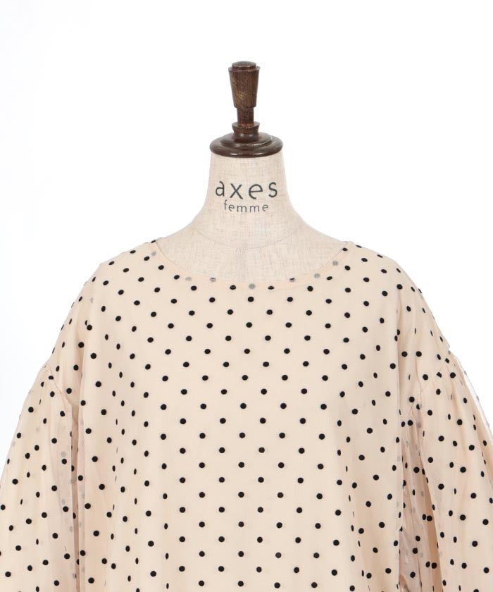 Flocky Dot Pullover