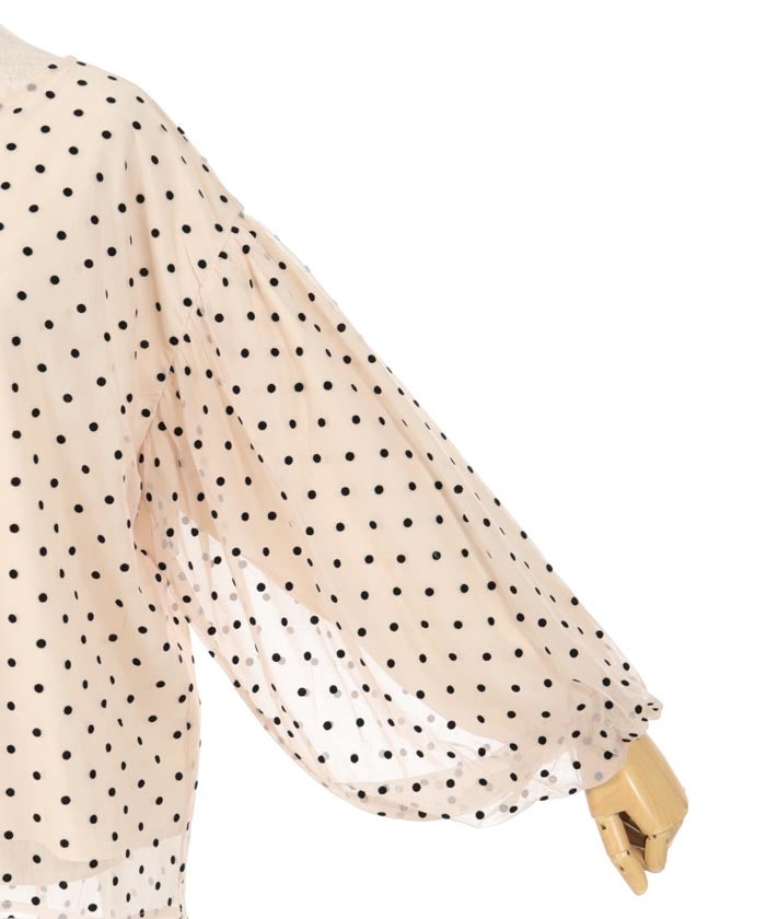 Flocky Dot Pullover