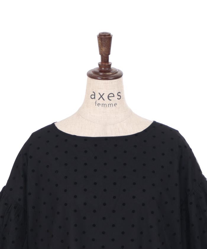 Flocky Dot Pullover