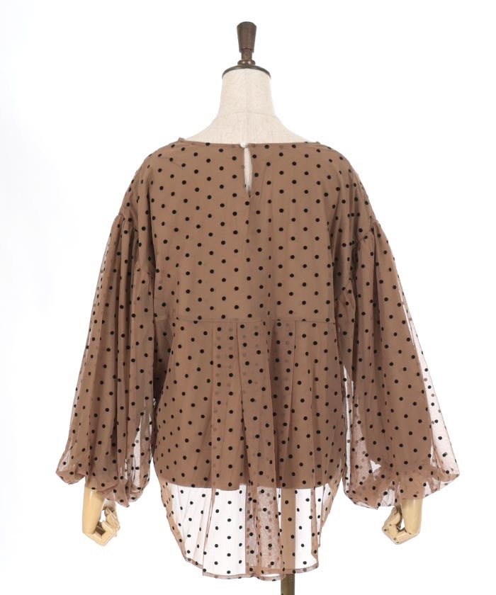 Flocky Dot Pullover