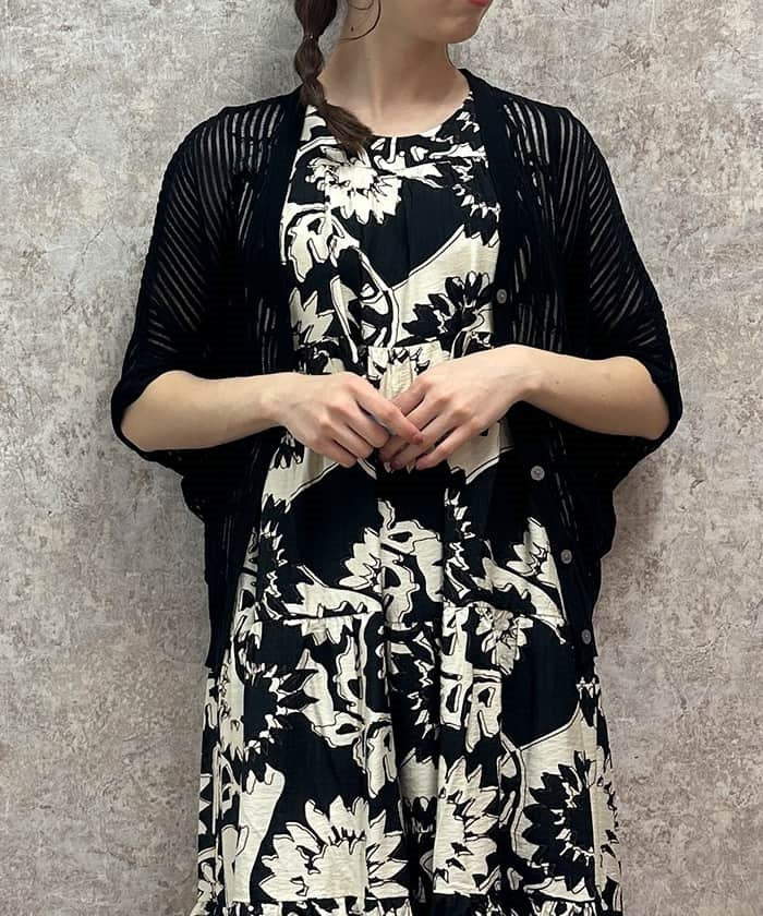 Mesh Dolman Cardigan