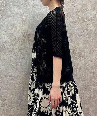 Mesh Dolman Cardigan