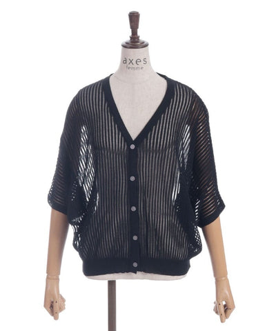 Mesh Dolman Cardigan