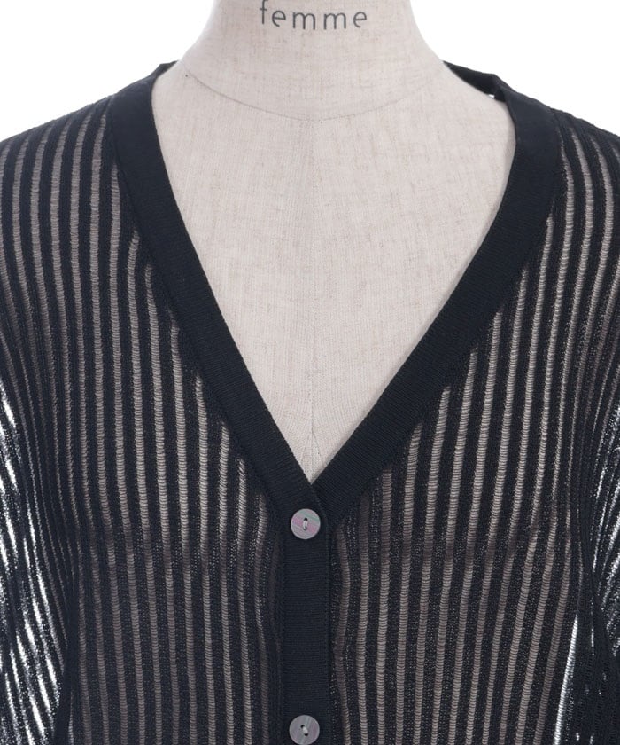 Mesh Dolman Cardigan