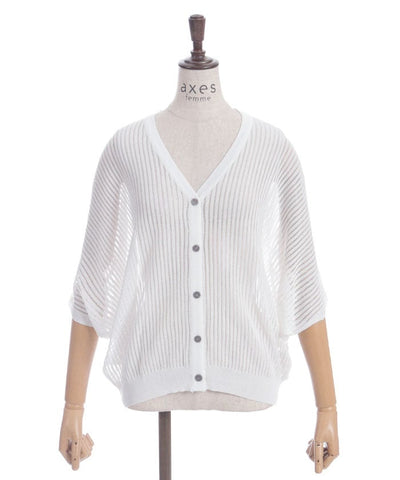 Mesh Dolman Cardigan