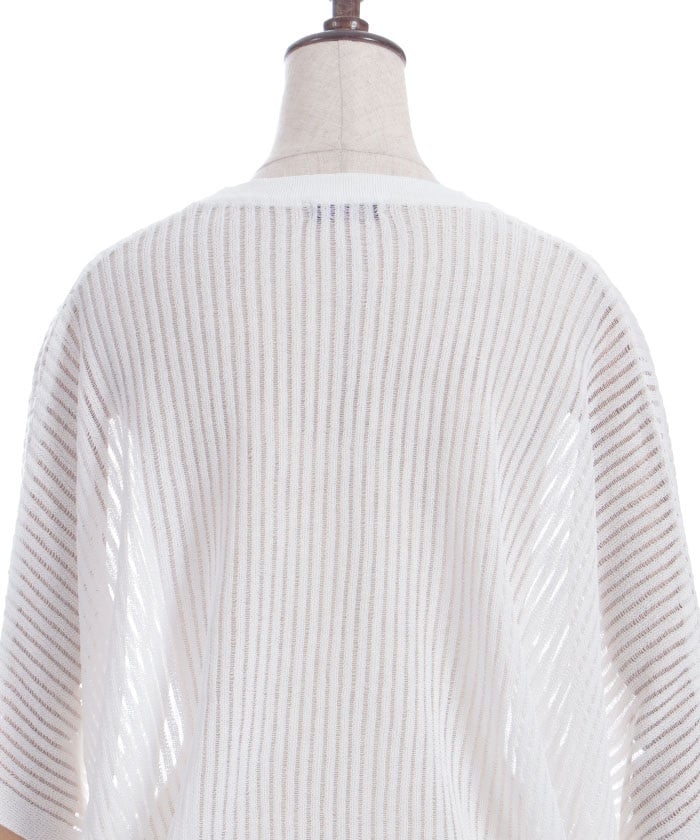 Mesh Dolman Cardigan