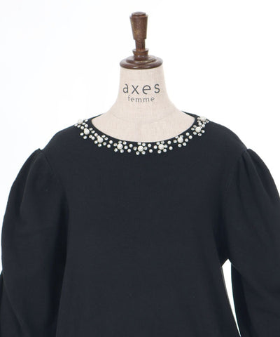 Bijoux Deformed Sleeve Knit