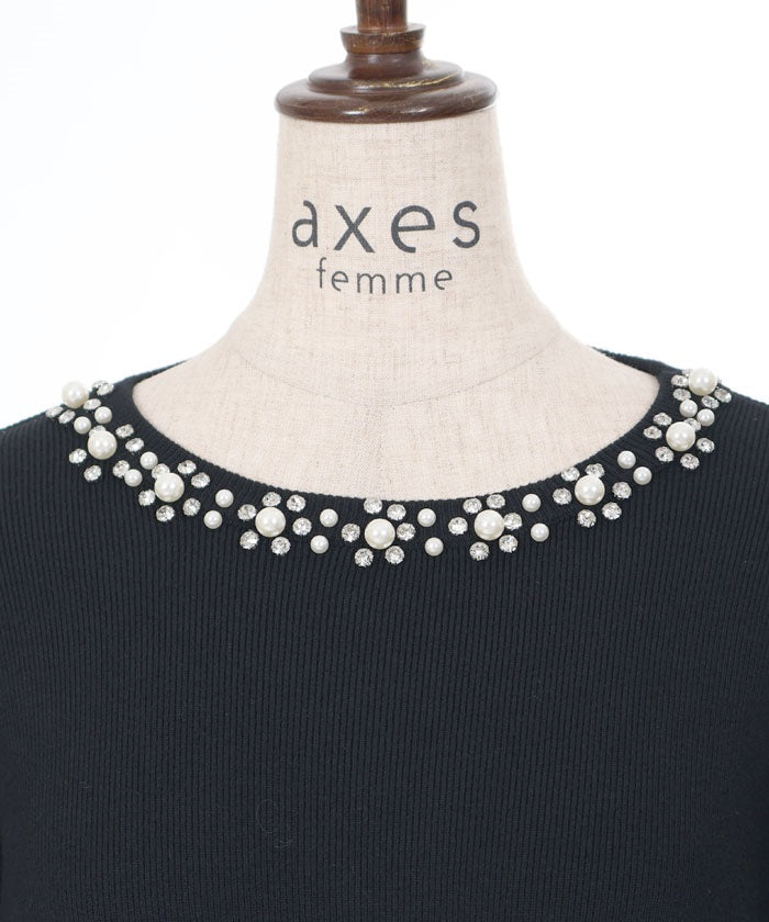 Bijoux Deformed Sleeve Knit