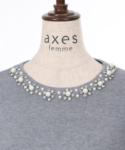 Bijoux Deformed Sleeve Knit