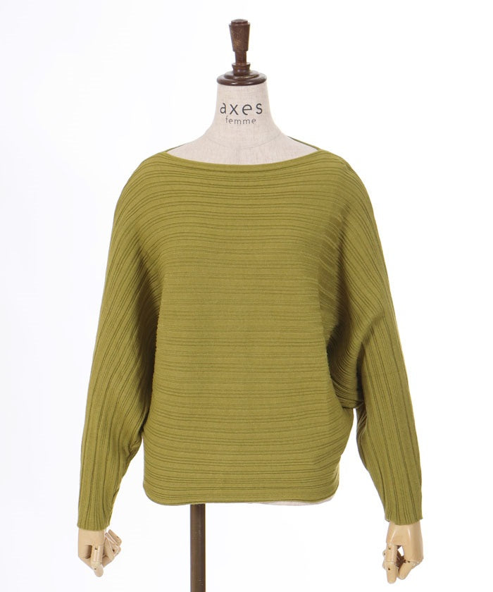 Rib Knit Dolman Pullover