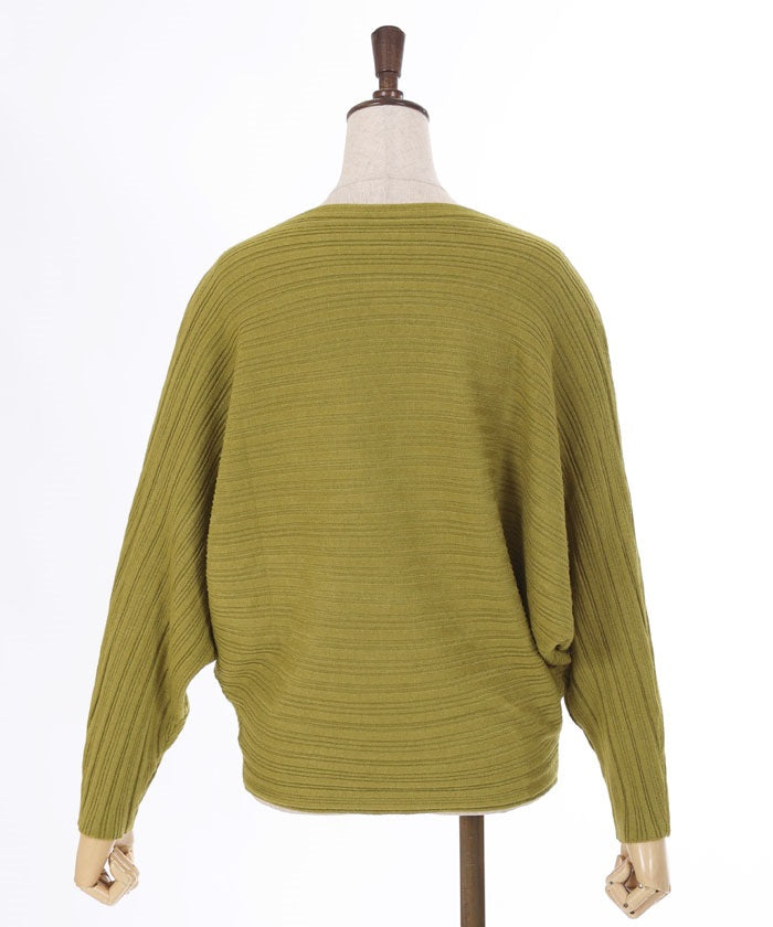 Rib Knit Dolman Pullover