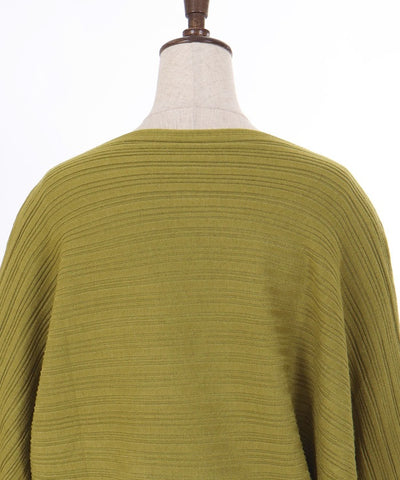 Rib Knit Dolman Pullover