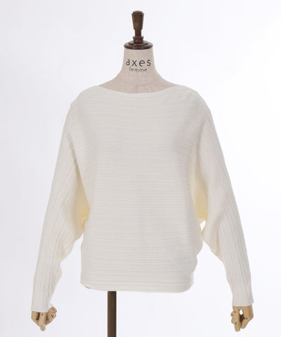 Rib Knit Dolman Pullover