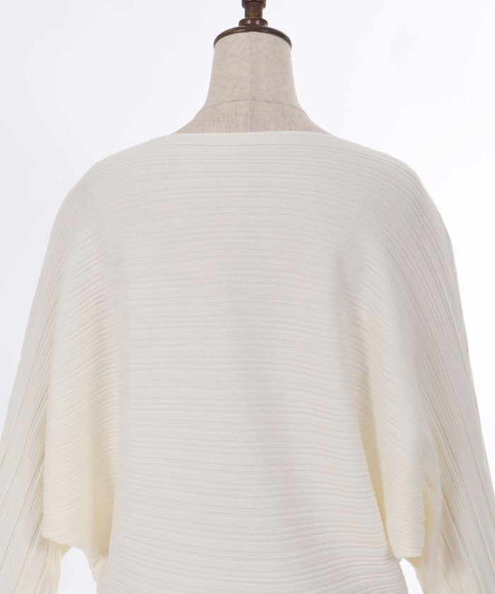 Rib Knit Dolman Pullover