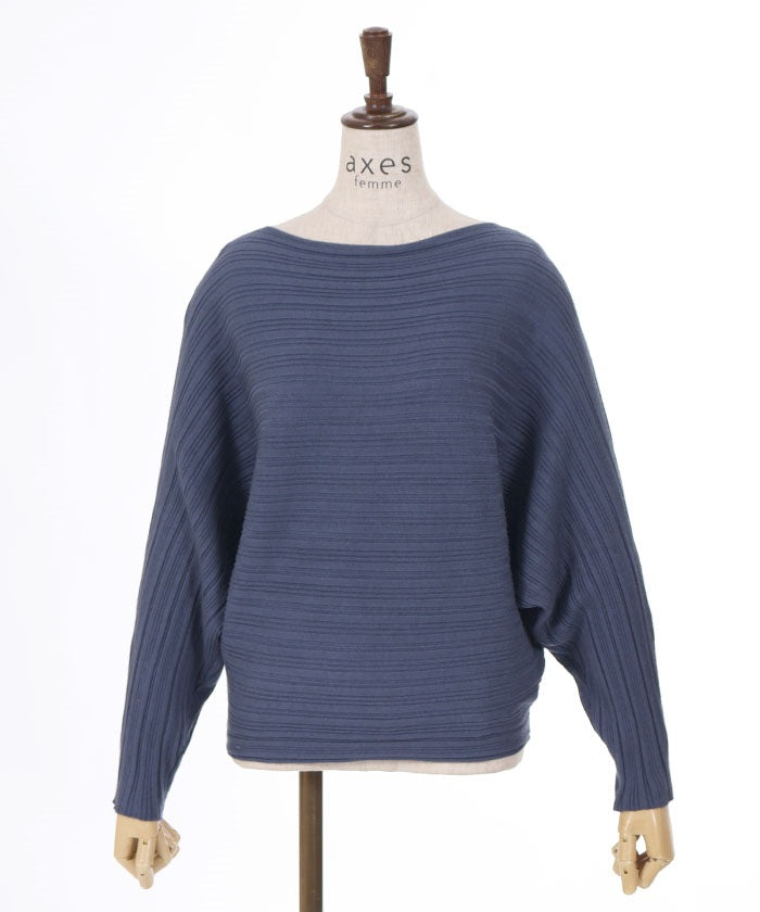 Rib Knit Dolman Pullover