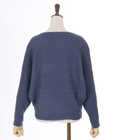 Rib Knit Dolman Pullover