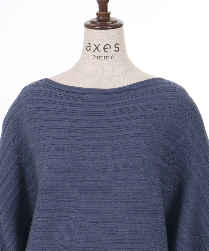 Rib Knit Dolman Pullover