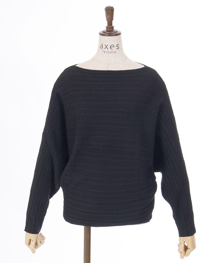 Rib Knit Dolman Pullover