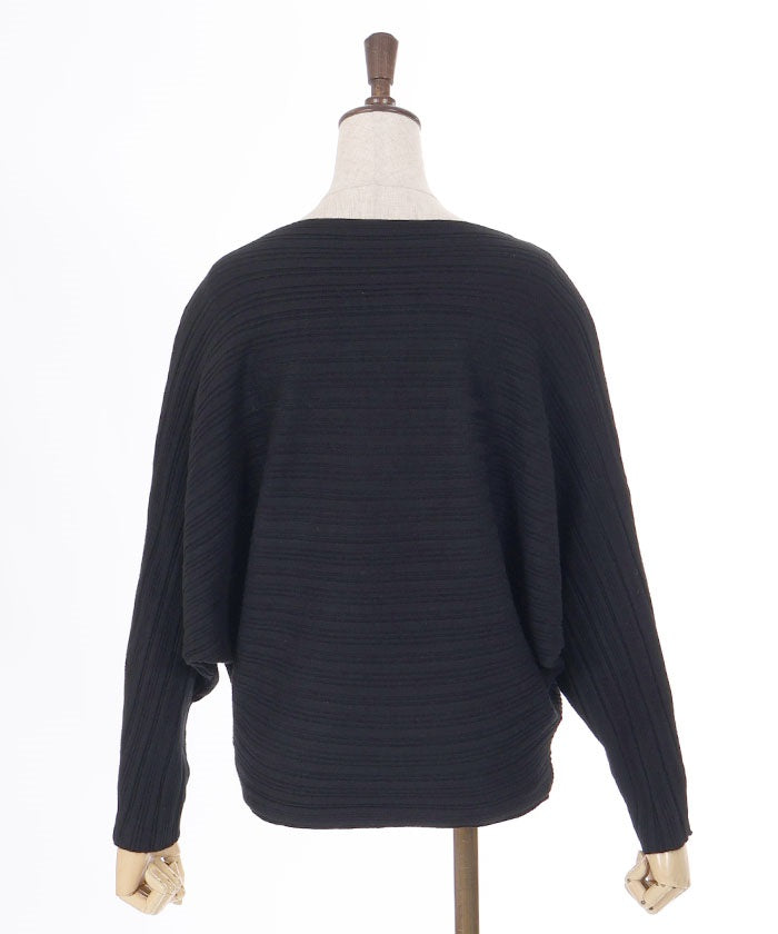 Rib Knit Dolman Pullover