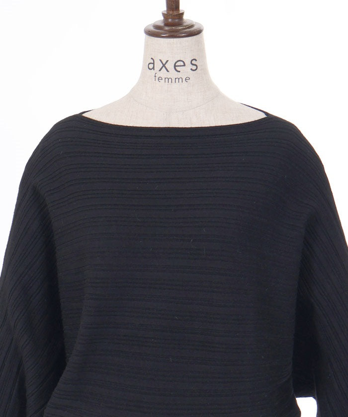 Rib Knit Dolman Pullover