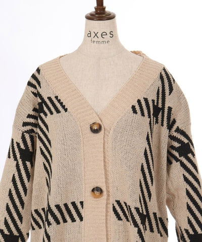 V-Neck Knit Cardigan