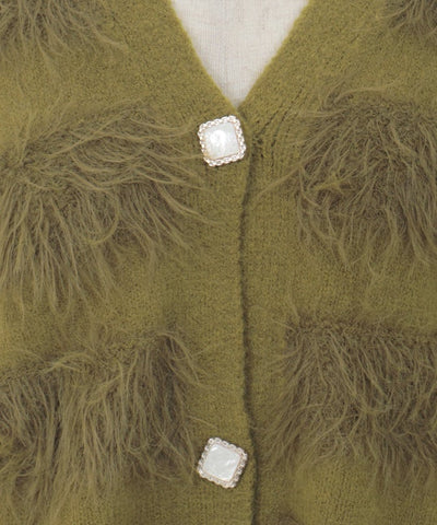 Shaggy Knit Cardigan