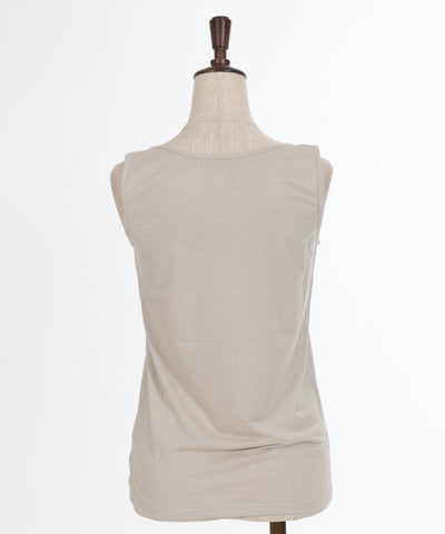 Lamé Cut Lace Tank Top