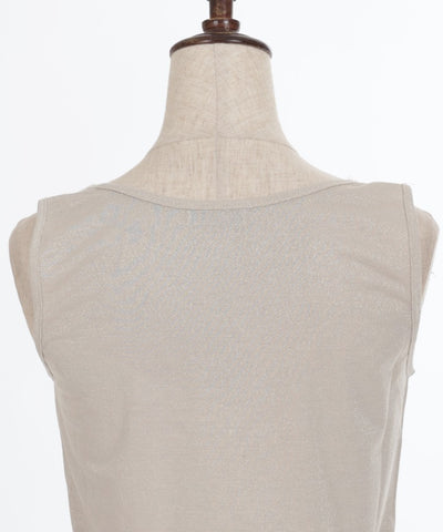 Lamé Cut Lace Tank Top