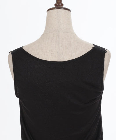 Lamé Cut Lace Tank Top