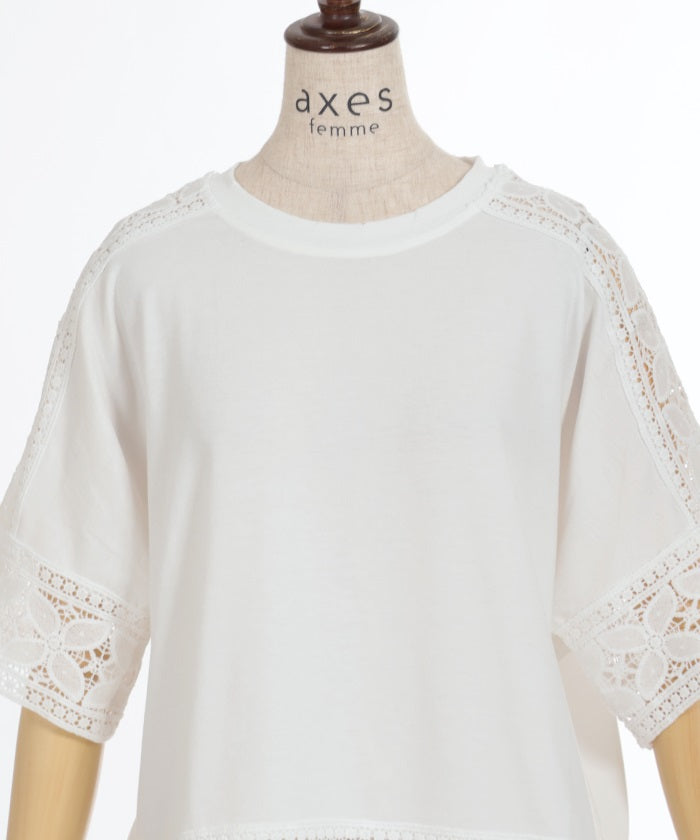 Lace Design T-Shirt